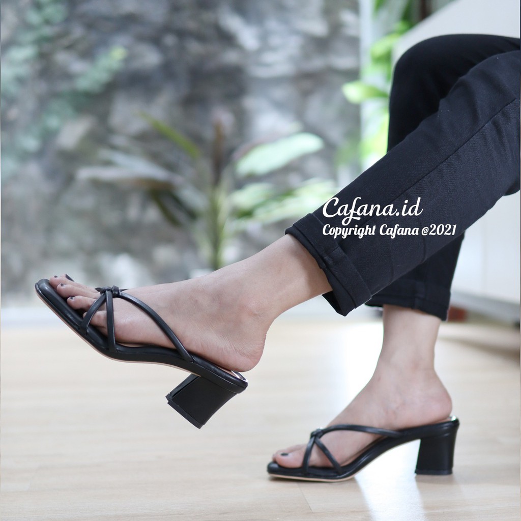 Cafana Sandal Heels Wanita Hak Tahu Nazua SDH226