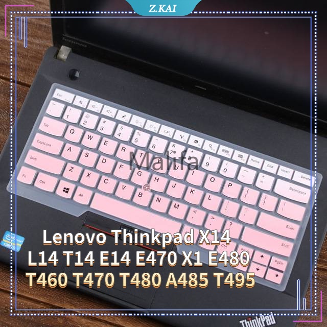 Film Pelindung Keyboard Komputer Bahan Silikon TPU Tahan Air Untuk Lenovo Thinkpad X14 L14 T14 14 Inch E14 E470 X1 E480 T460 T470 T480 A485 T495