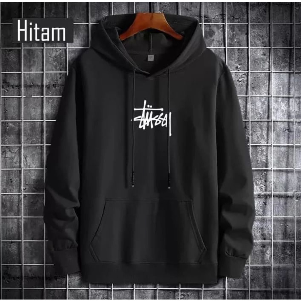 Sweater cowo aesthetic Switer Cowok Keren swetter pria Switer Hitam Hodie Cowok / Sweater hoddie pria korea