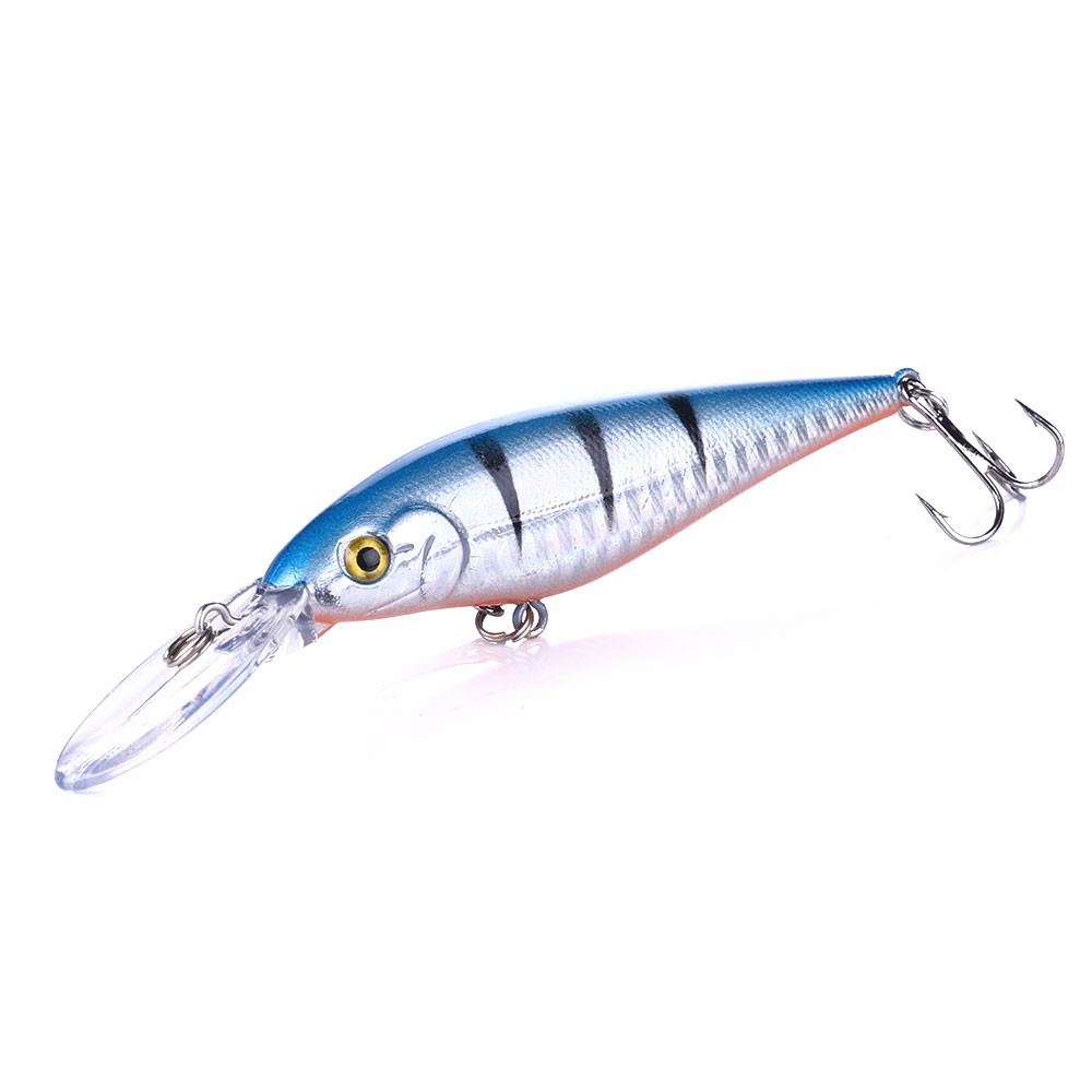 HENGJIA 1Pcs Umpan Pancing Minnow 11cm/9.5g Fishing Lure Ikan Bass Floating Swimbait Wobbler Kail Memancing