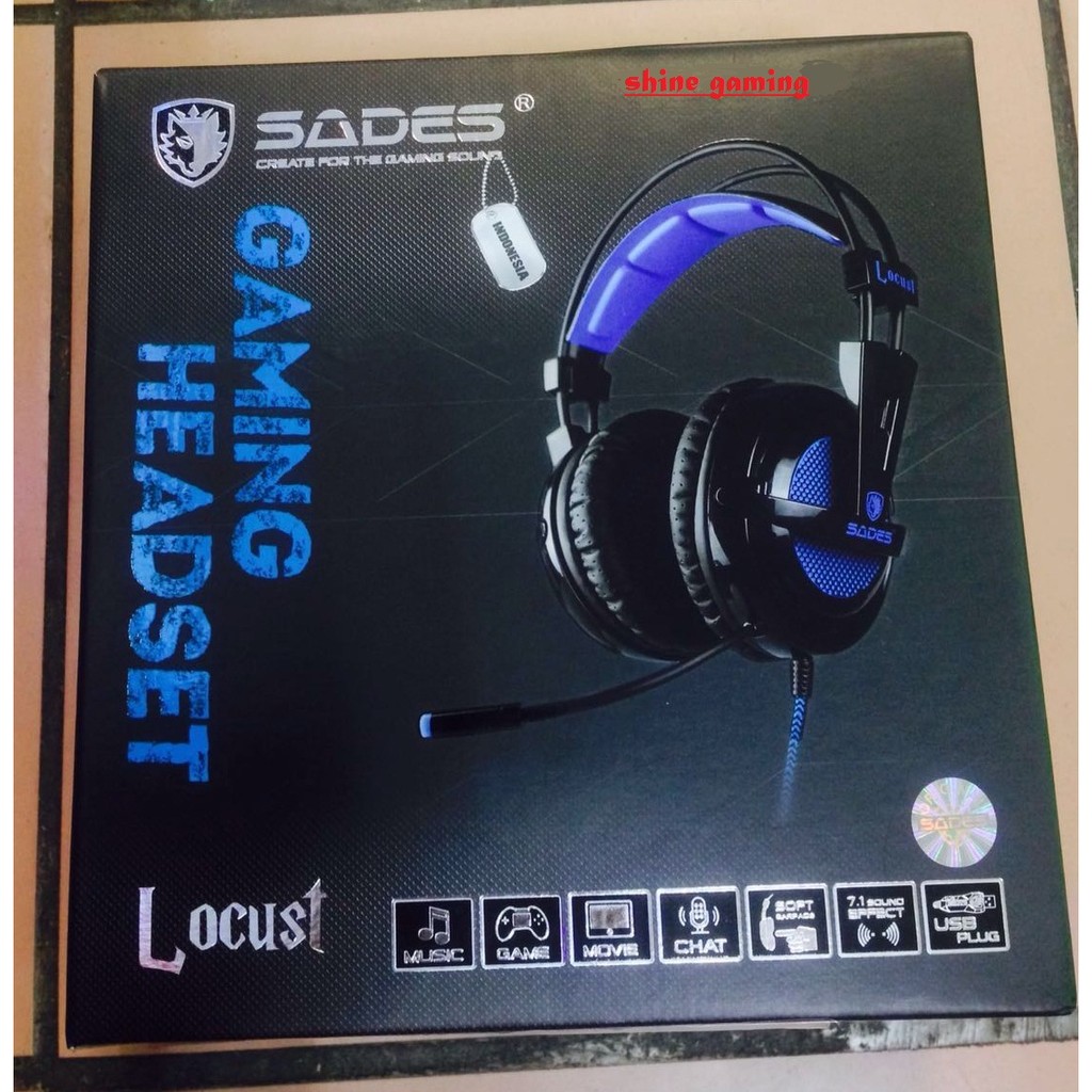 Headset Gaming Sades Sa 704 Locust