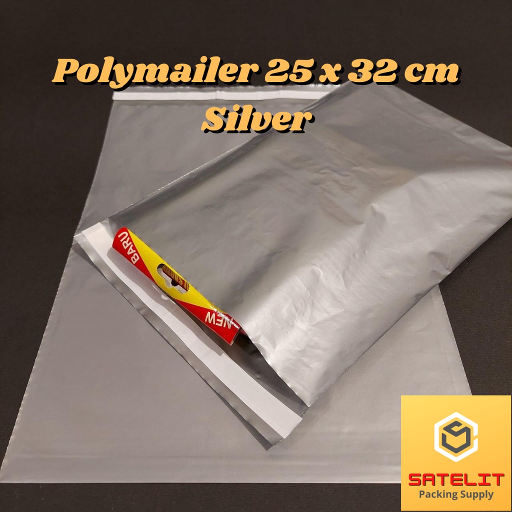 

POLYMAILER 25 X 32 CM - SILVER