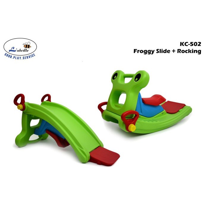 KC502 Labeille Froggy Slide + Rocking / Perosotan Anak / Mainan Anak