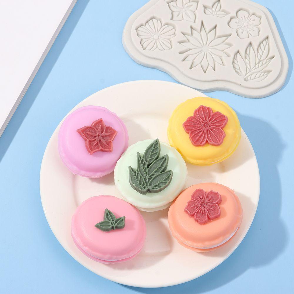 Cetakan SOLIGHTER Sugarcraft 6daun Fondant Dekorasi Kue DIY