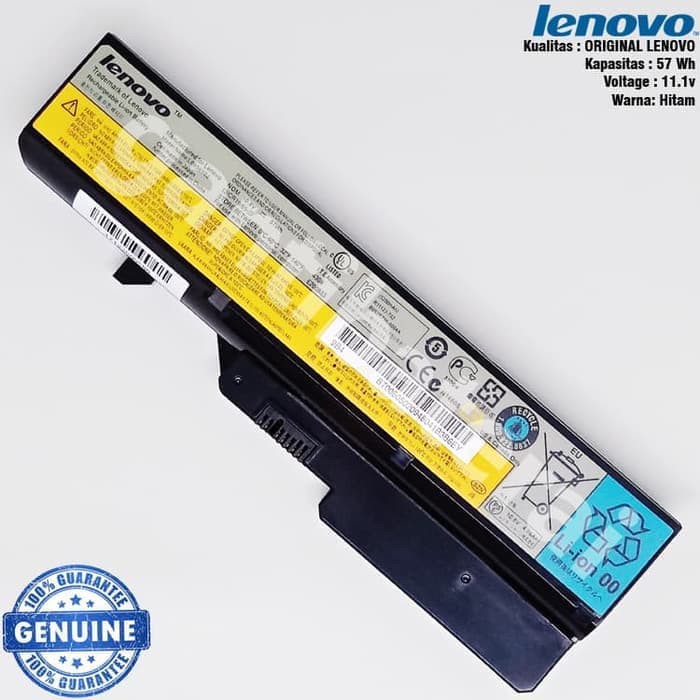 Original Baterai Lenovo G460 G470 G475 G570 B470 B570 V360 Z460 Z470