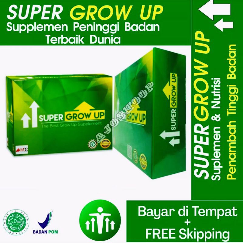SUPER GROW UP PENINGGI BADAN ORI | Super Grow Up Penambah Tinggi Badan Original