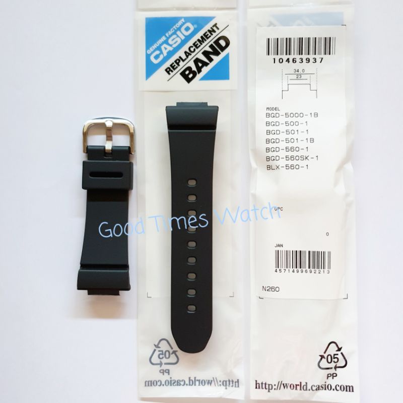 STRAP BABY-G BGD-5000-1B BGD 500 BGD 501 BGD 560 BGD 560SK BLX 560 Casio Original