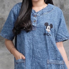 Dress Jeans Busui Bordir NEW MICKEY MOUSE Ada Saku Pocket