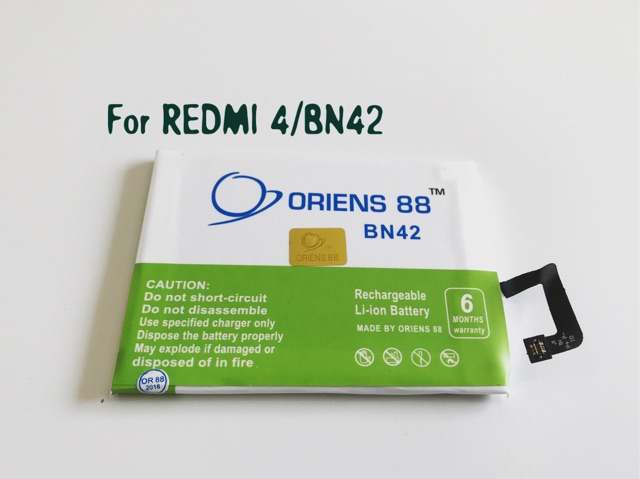 (P) Baterai batre battery Xiaomi Redmi 4 BN42 / Mi 4 BN42 double power/IC ORIENS88