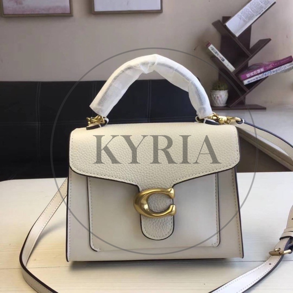 TAS WANITA SELEMPANG WOMEN BAG CH TABBY TOP HANDLE 20 IN SIGNATURE WHITE 636