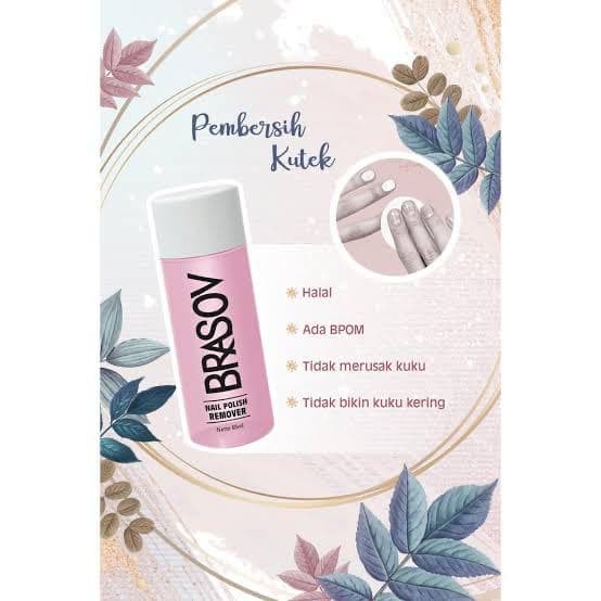 [LOCAL] - BRASOV Pembersih Cat Kuku 65 ML Penghapus Kutek Nail Polish Remover Kutex