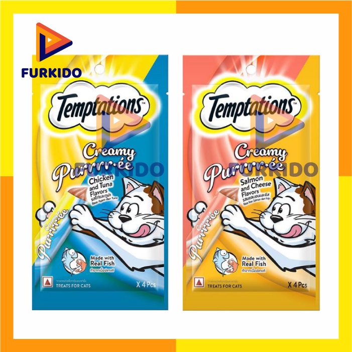 Temptations Creamy Purrrree 48 Gr / Snack Kucing