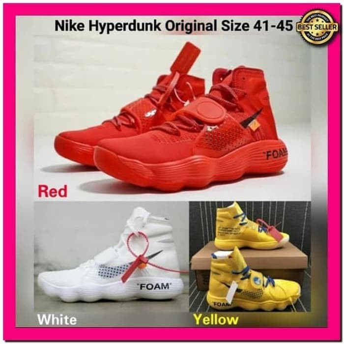 Sepatu basket nike hyperdunk 2017 off white  Diskon