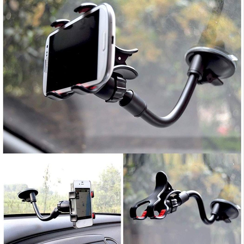 HOLDER HP MOBIL JEPIT CAR HOLDER Organizer Pegangan HP Jepit Tempel Kaca Mobil