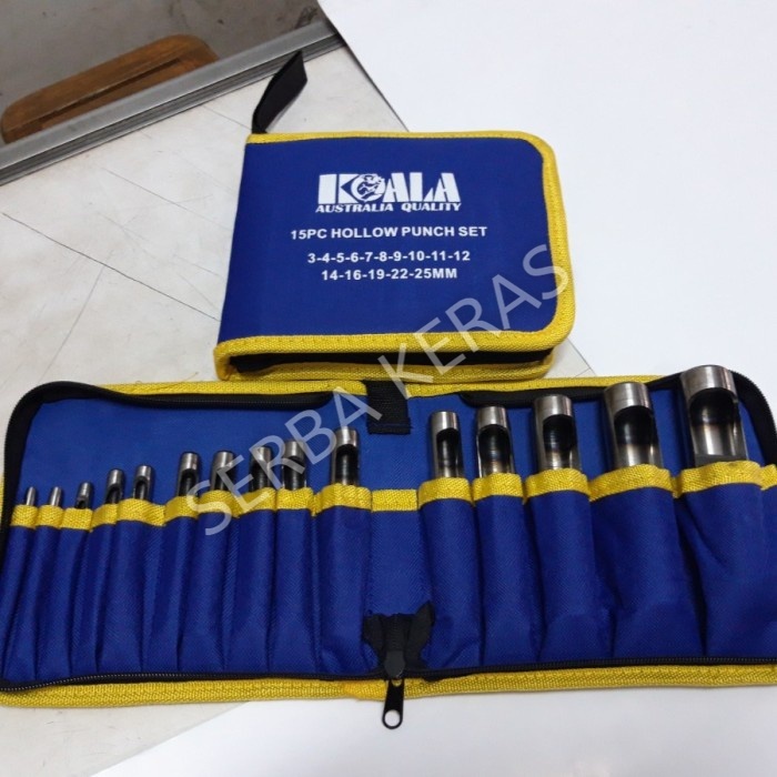 Hollow Punch Set 3-25 mm / Plong Set 15 Pcs