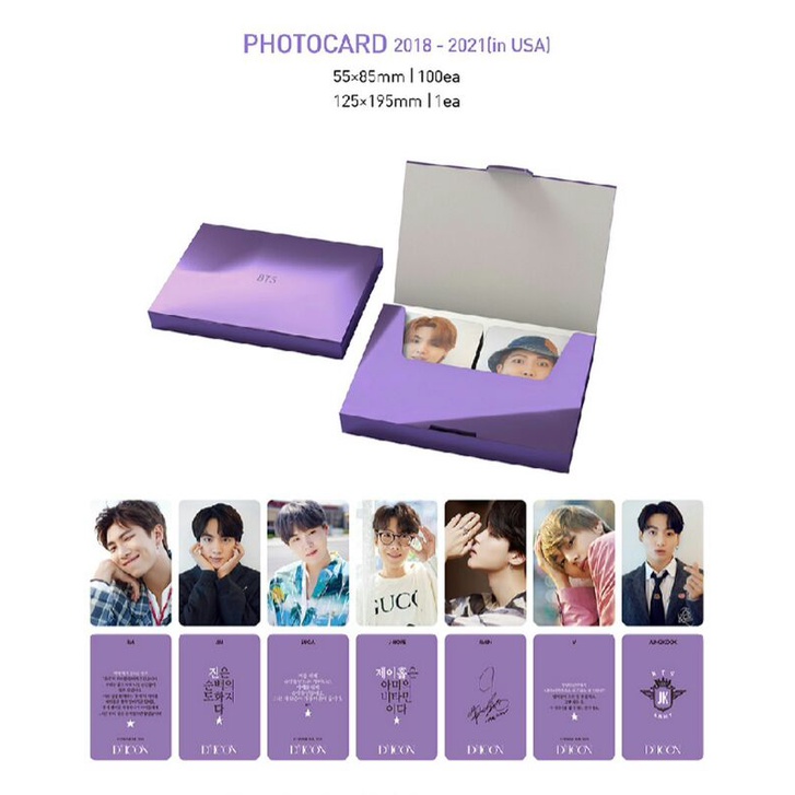 [READY] Sharing Member Set BTS - Dicon Photocard 101 : Custom Book Taehyung Jungkook Jimin JHope Jin
