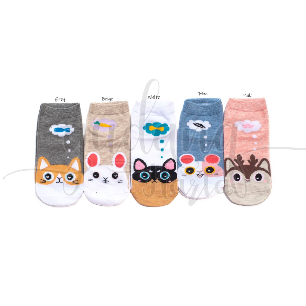 Kaos Kaki Wanita What They Want Socks Cat Lucu GH 103133