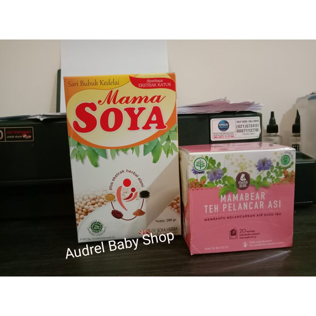 Paket Mama Bear &amp; Mama Soya Susu Kedelai Pelancar Asi