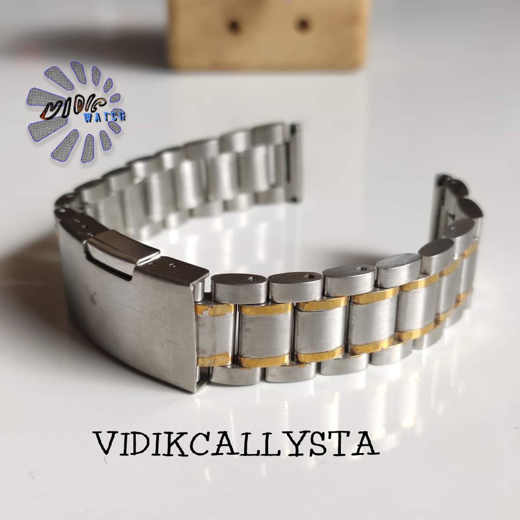 RANTAI JAM TANGAN STAINLESS STEEL SOLID 18MM KOMBINASI BAGUS 18 MM