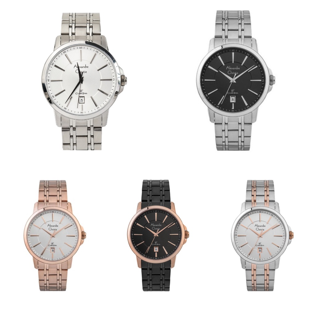 JAM TANGAN PRIA ALEXANDRE CHRISTIE AC8636 AC 8636 MDB STAINLESS STRAP