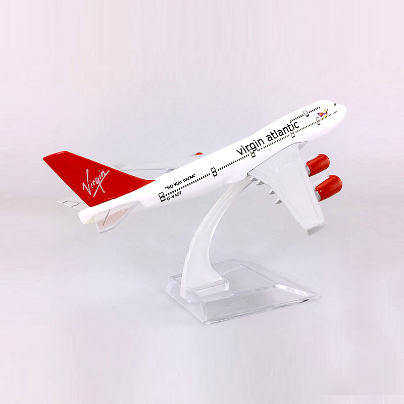 Virgin Atlantic B747 UK Boeing 747model Pesawat Die-cast Metal Plane Model 16CM