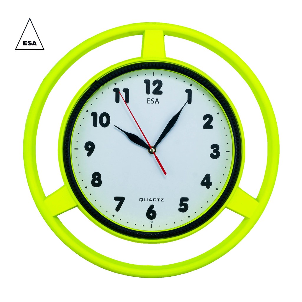 Jam Dinding Besar Murah Wall Clock Hiasan Dinding Unik ESA FLUORESCENT 365