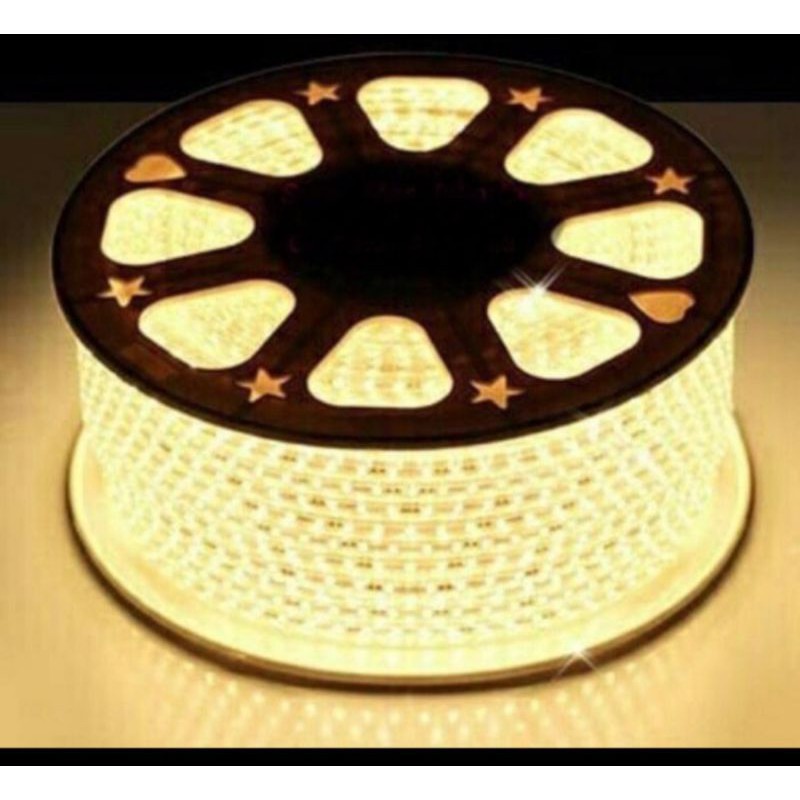 Led strip 5050 warm white meteran / lampu plafon / lampu ceiling led
