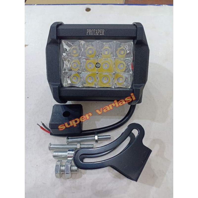 lampu sorot 20 watt 12 led cree lampu tembak cree 12 led lampu depan motor led