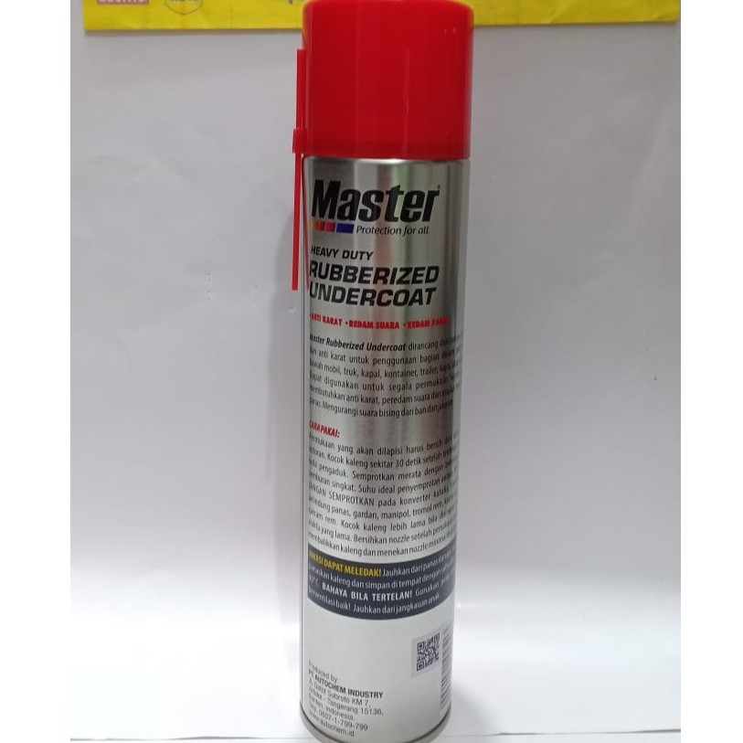 RUBBERIZED UNDERCOAT MASTER - MASTER RUBBERIZED UNDERCOAT - PLINGKUT SEMPROT 650ml