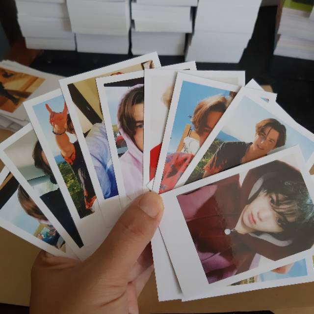 CETAK FOTO POLAROID 2R (LAMINATING GLOSY 2SISI)   KERTAS ART CARTON 310gram