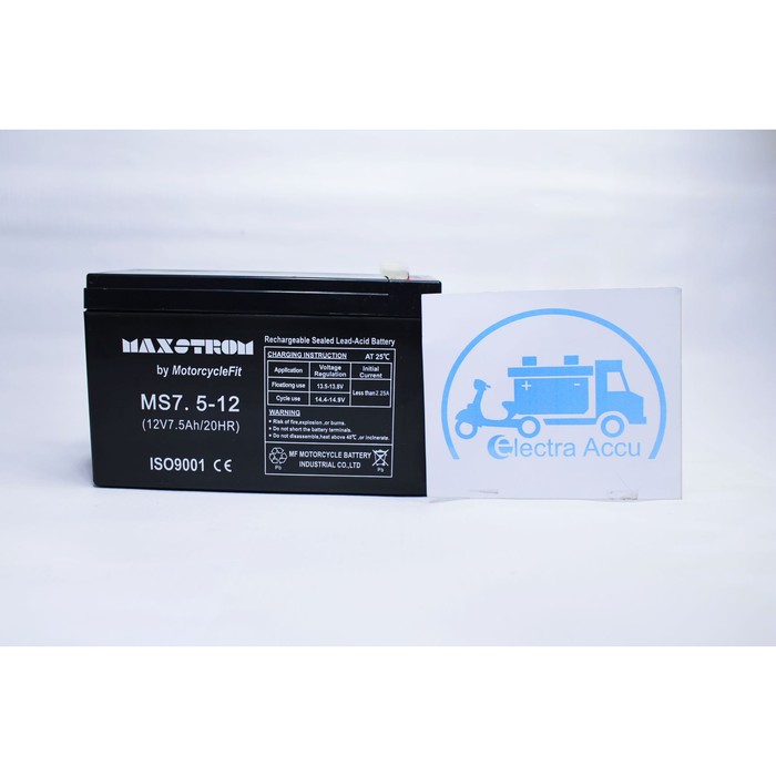 "aki UPS 12v 7.5ah 12 v 7.5 ah 12v7.5ah Accu Kering VRLA"