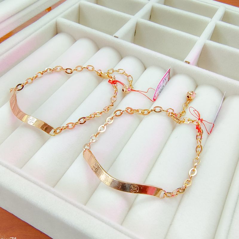 GELANG VARIASI EMAS 375%8K