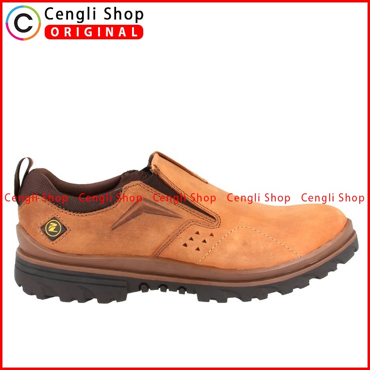 SEPATU SLIP ON  PAKALOLO PRIA ORIGINAL CASUAL KULIT ASLI COKLAT PB01