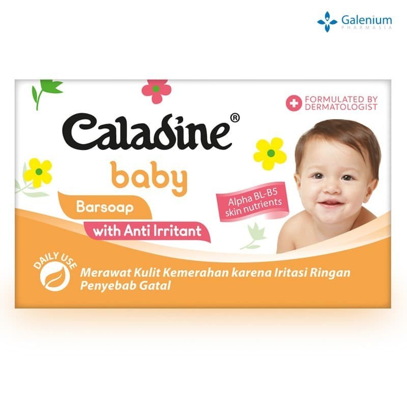 CALADINE BABY BARSOAP 85GR / SABUN BAYI / SABUN BATANG ANTI IRITASI