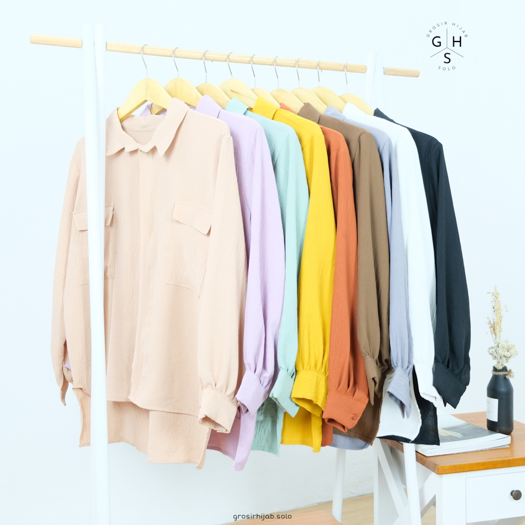 (AMD) KEMEJA ANGGITA BLOUSE ATASAN WANITA SHIRT