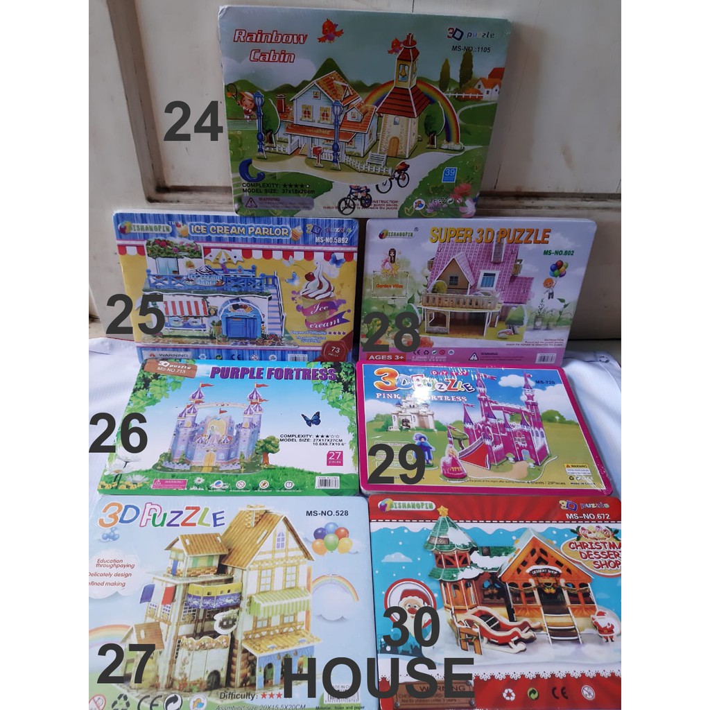 3D PUZZLE puzzle anak ukuran besar DIY/ prakarya anak