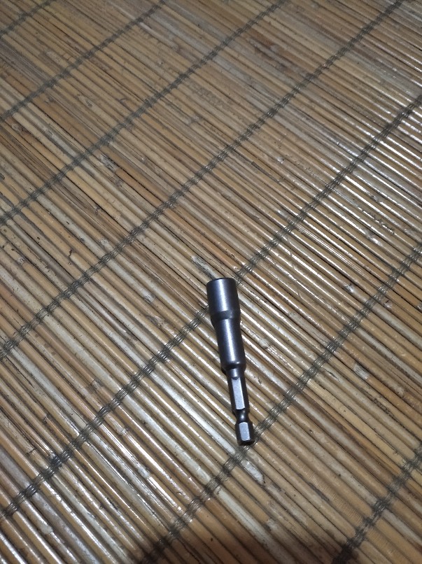 Magnetic Nut Setter Mata Bor Roofing Seng Baja Sok Bor M 8 M8x65mm