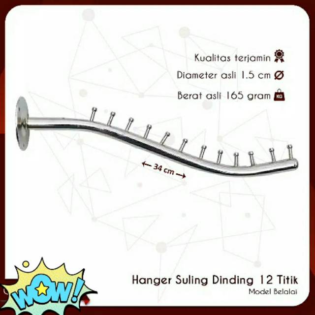 Hanger suling 12 titik