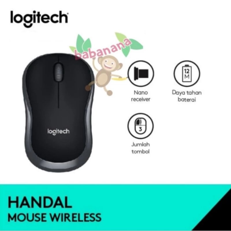 Logitech B175 Original Mouse Wireless Windows Mac Linux