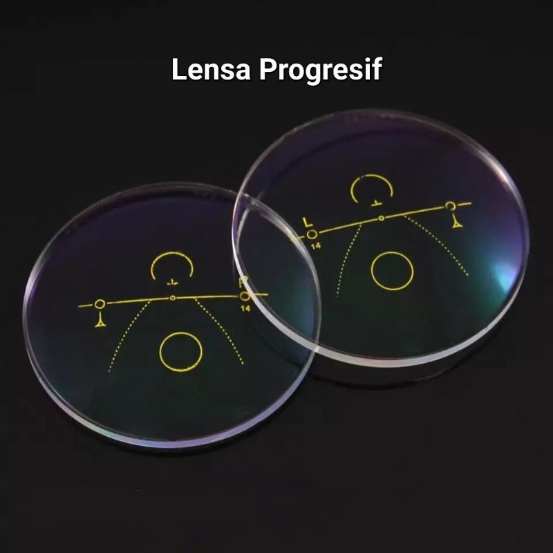 Lensa Kacamata Jauh Dekat Progresif Kryptok Stok Gosok Minus Plus Silinder Cylinder Progressive Krip