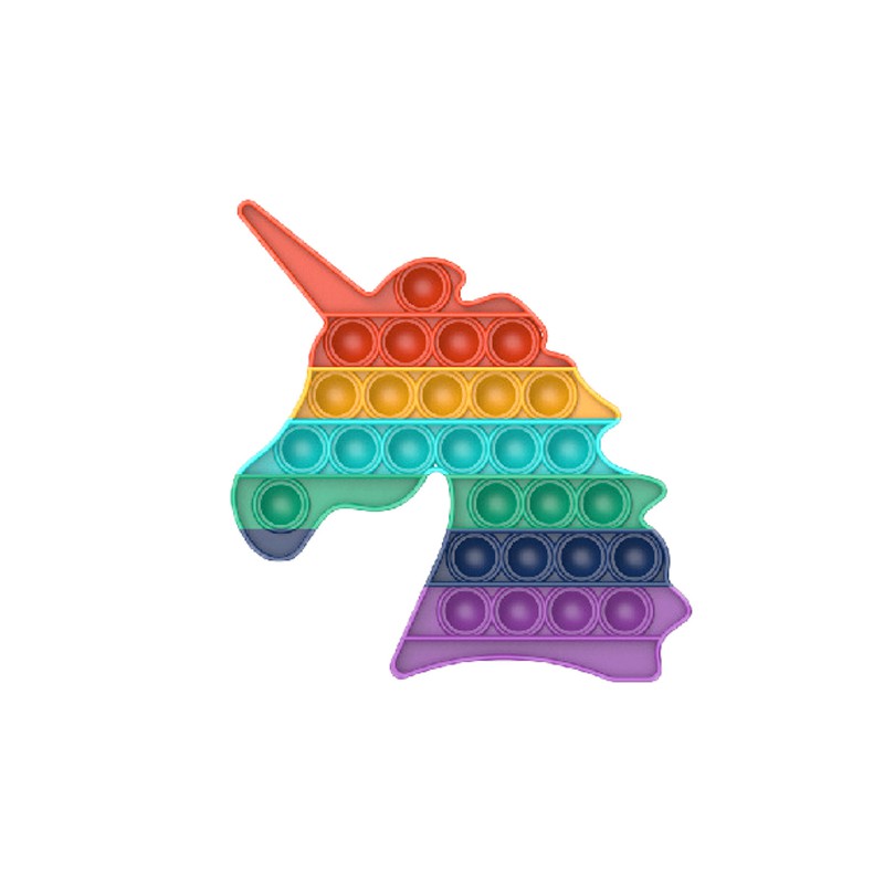 【Ready Stock】Color Push Bubble Gadgets Sensory Toys New Rainbow Titok popit mainan AMONG US Pop It Especially To Relieve Pressure Silicone Pressure Relief Toys Squeezes Feeling-4