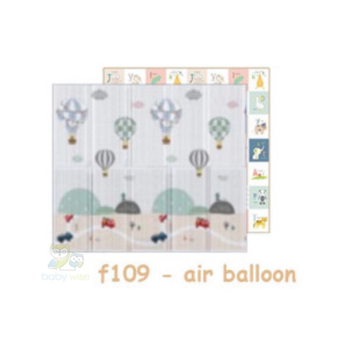 Right Start XPE Folding Mat Double Sided Antislip Waterproof - Alas Bermain Anak Bayi Matras Karpet Lipat-Air Balloon
