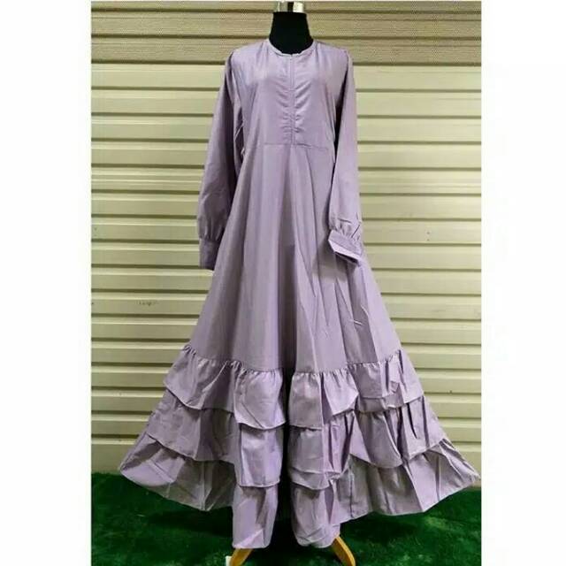 Gamis toyobo susun tiga gamis toyobo syari rumbai gamis toyobo syari kriwil