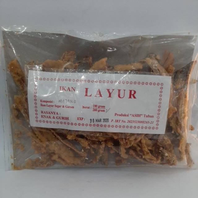 

Kripik Ikan Layur / Keripik Ikan Layur / Kripik Ikan / Keripik Ikan (Matang) – Toko Asih