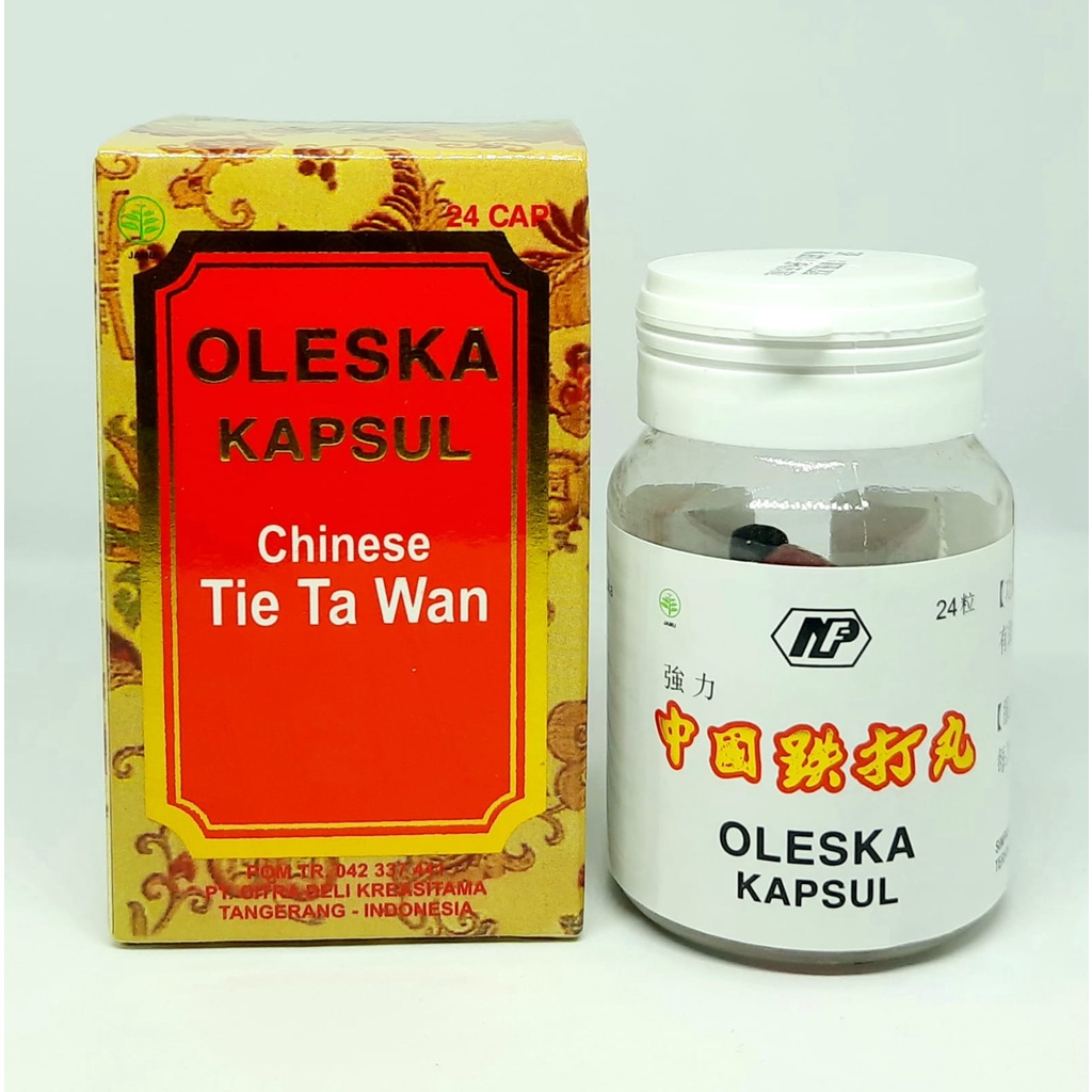 OLESKA KAPSUL CHINESE TIE TA WAN obat luka dalam - memar - keseleo