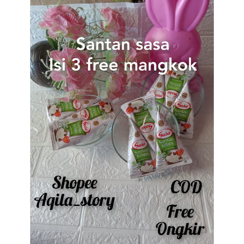 

Sasa Santan Isi 3 Free Mangkok