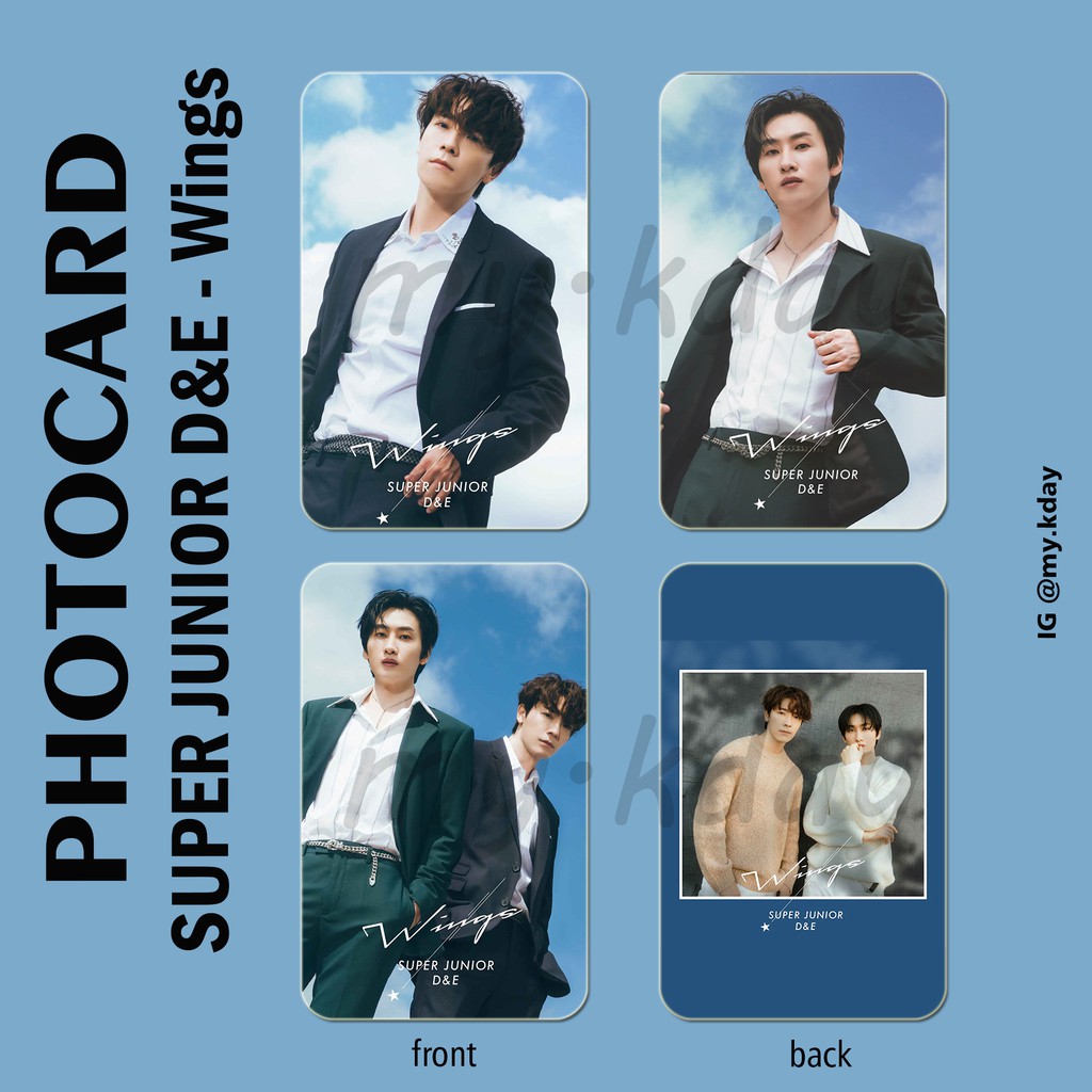 PC-0187, Photocard <b>SUPER</b> <b>JUNIOR</b> D&amp;E Wings 2 sisi.