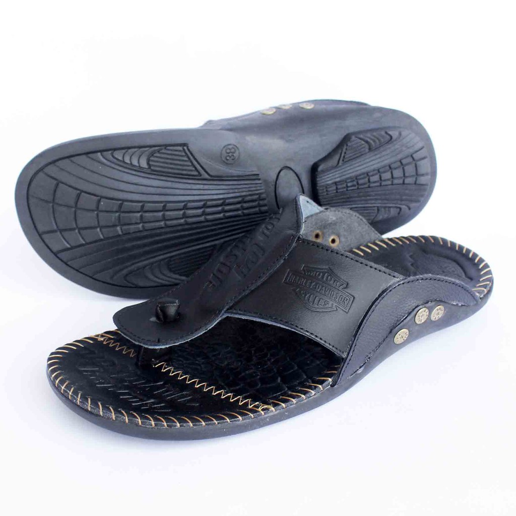 Sandal Jepit Pria Kulit Asli - Sandal Jepit 100% Kulit Asli Harley JEPIT T