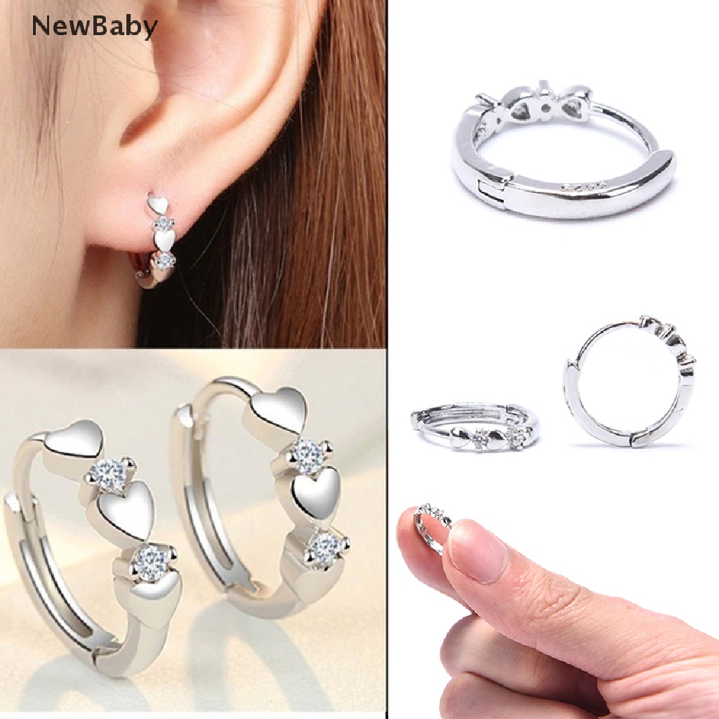 Anting Bentuk Hati Bahan 925 Silver Untuk Menurunkan Berat Badan