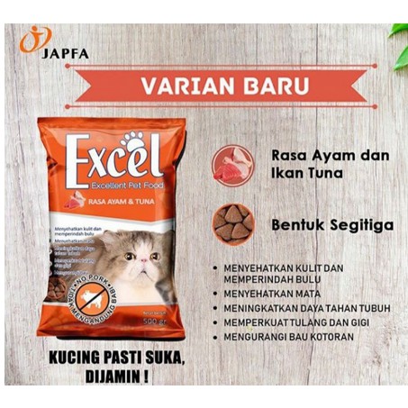 EXCEL MAKANAN KUCING 500GR FRESH PACK/EXEL DRY FOOD